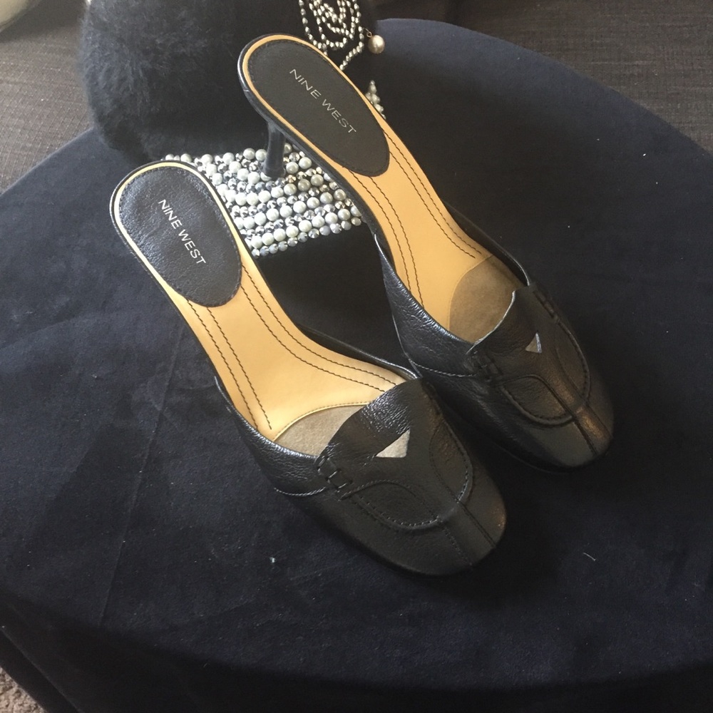 Leather “Nine West” Mule